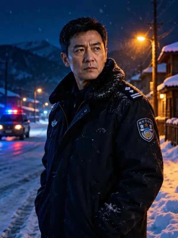 黄豆短剧短剧《雪落长街未眠》封面图，悬疑题材短剧